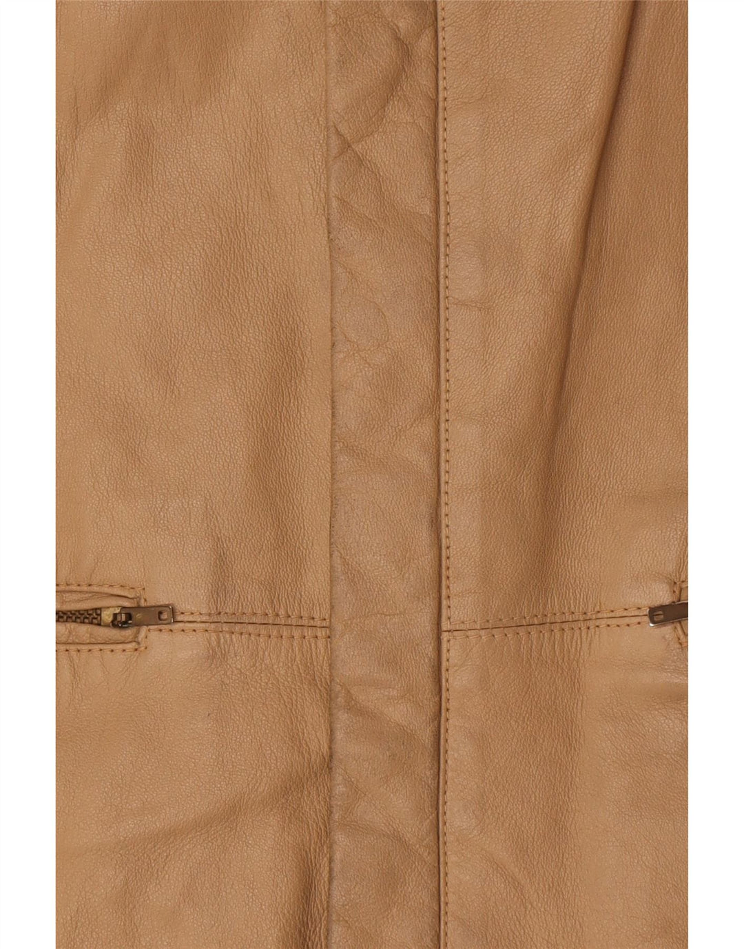 Giacca in pelle vintage da uomo IT 52 XL Beige