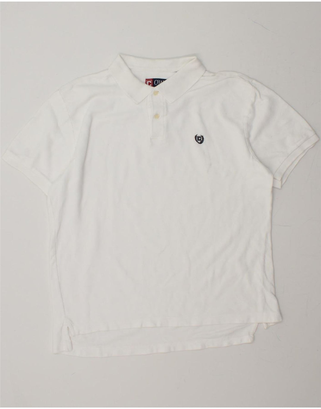 CHAPS Mens Polo Shirt Large White Vintage Chaps and Second-Hand Chaps from Messina Hembry 