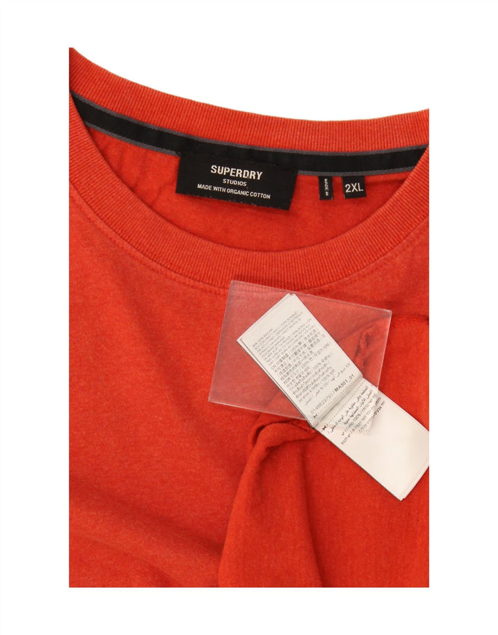 T-shirt da uomo Superdry Top 2XL in cotone rosso