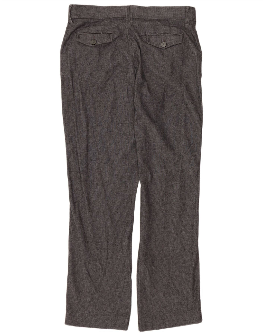 Pantaloni chino da donna Lee US 12 Large W34 L30 cotone grigio a spina di pesce