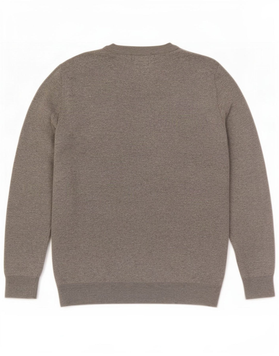 Maglione maglione girocollo da uomo Zara in seta grigio medio