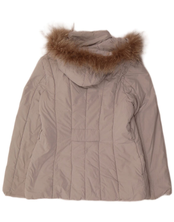 Giacca imbottita con cappuccio da donna Sergio Tacchini US 14 XL poliestere grigio