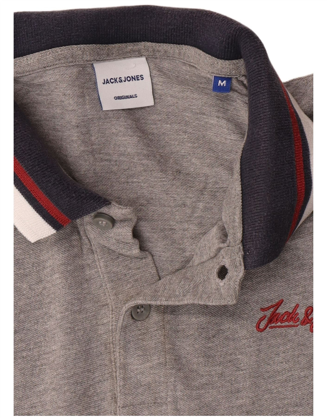 Polo da uomo Jack & Jones grigio medio