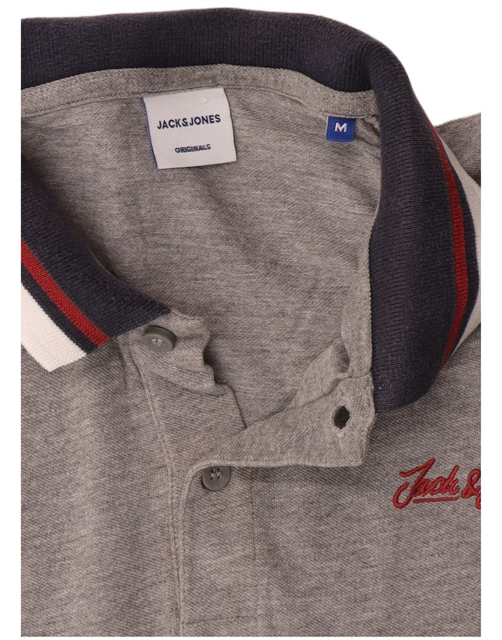 Polo da uomo Jack & Jones grigio medio