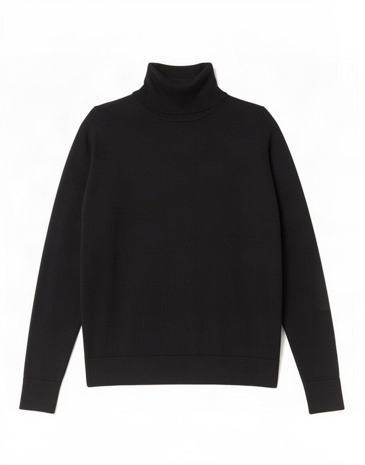 Maglione maglione a collo alto da donna Marks & Spencer UK 10 piccolo nero