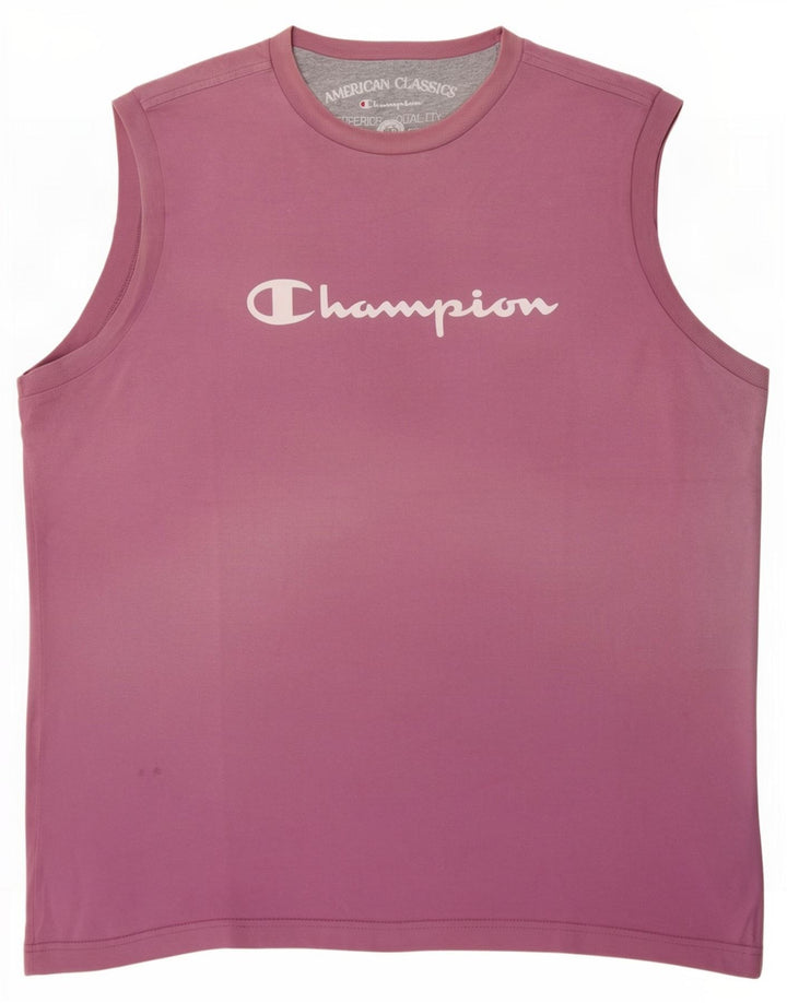 Canotta grafica da uomo Champion 2XL Rosa