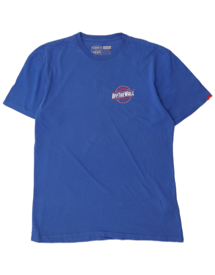 T-shirt grafica classica da uomo VANS Top grande in cotone blu
