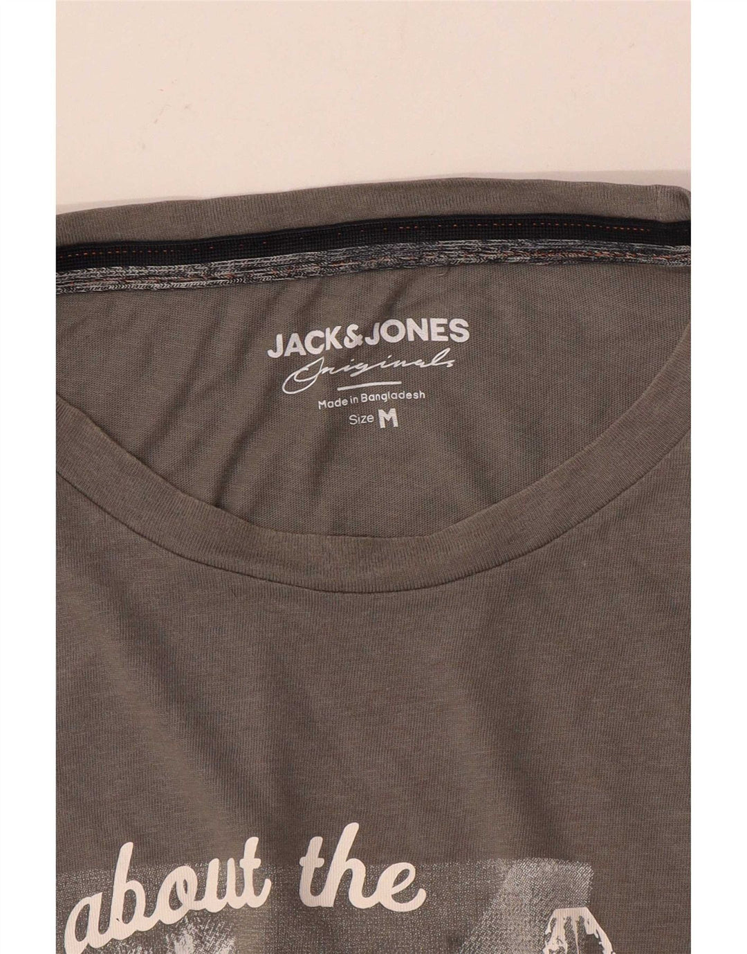 Maglietta grafica da uomo Jack & Jones Top grigio medio