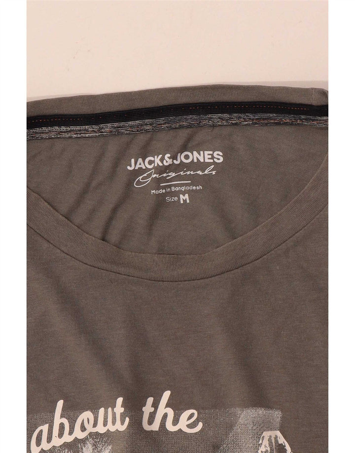 Maglietta grafica da uomo Jack & Jones Top grigio medio