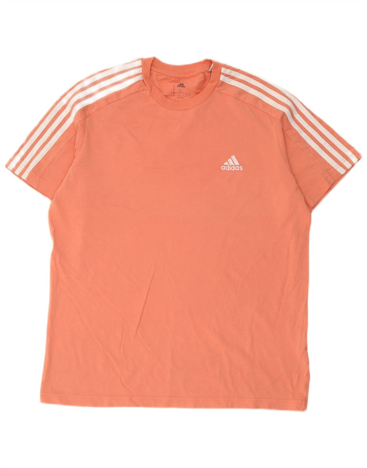 Maglietta Adidas da uomo Top Large in cotone arancione