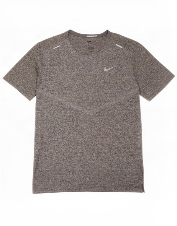 T-shirt Nike Dri Fit da uomo, grigio medio chiazzato
