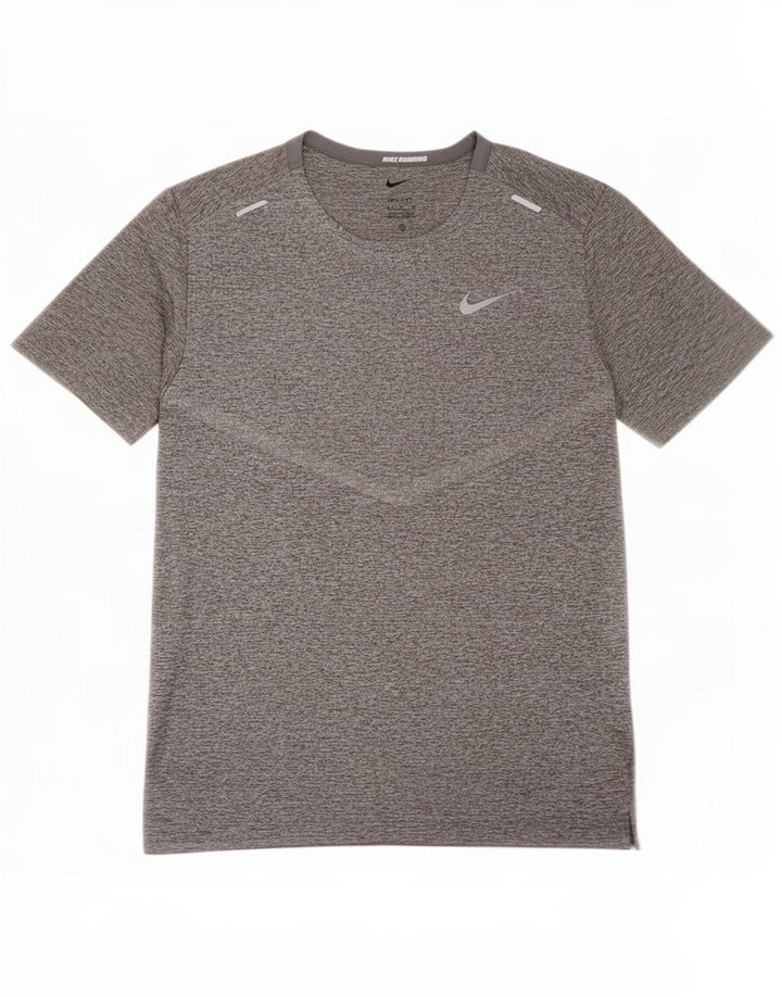 T-shirt Nike Dri Fit da uomo, grigio medio chiazzato