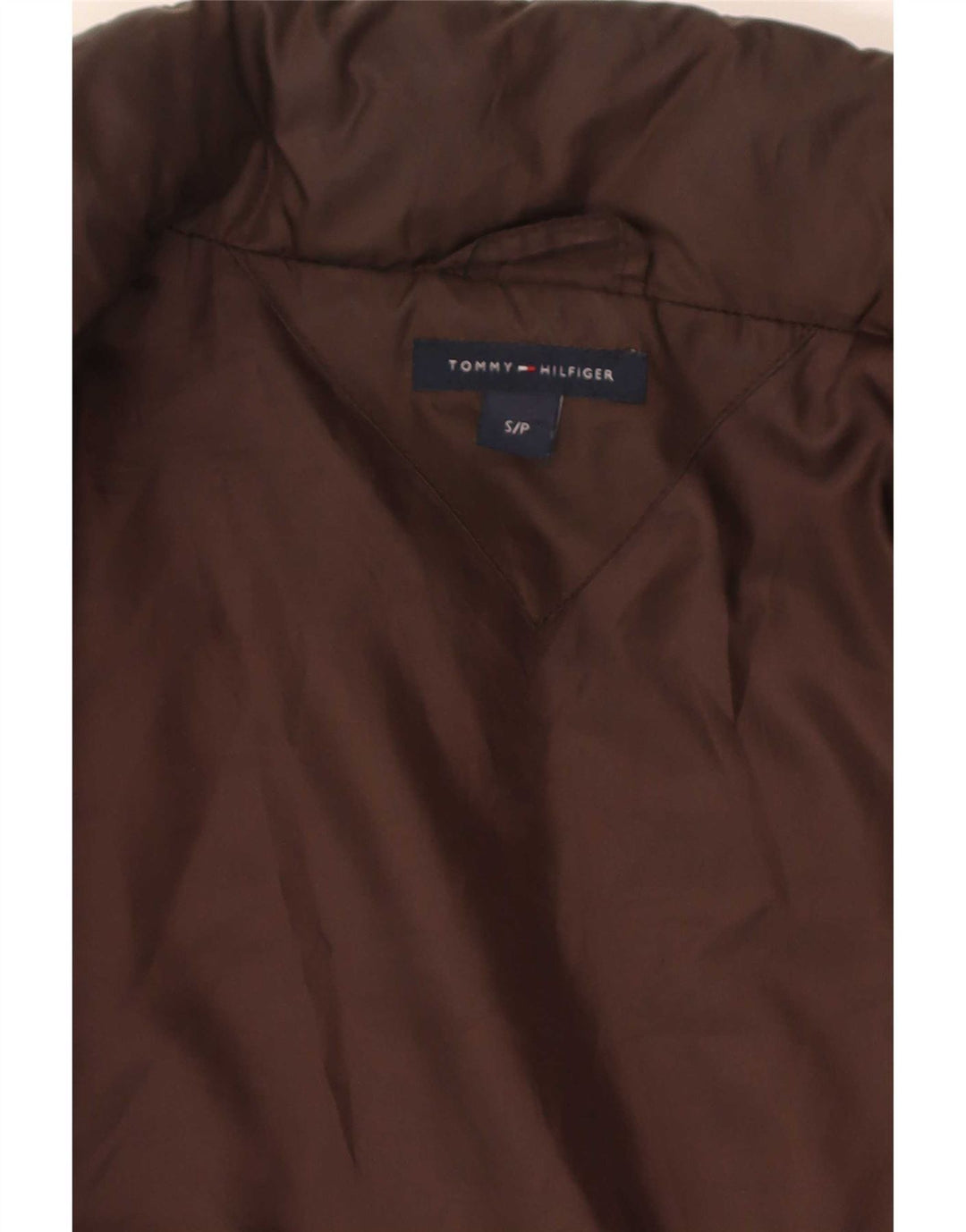 Giacca imbottita bomber da donna Tommy Hilfiger UK 10 piccola poliestere marrone