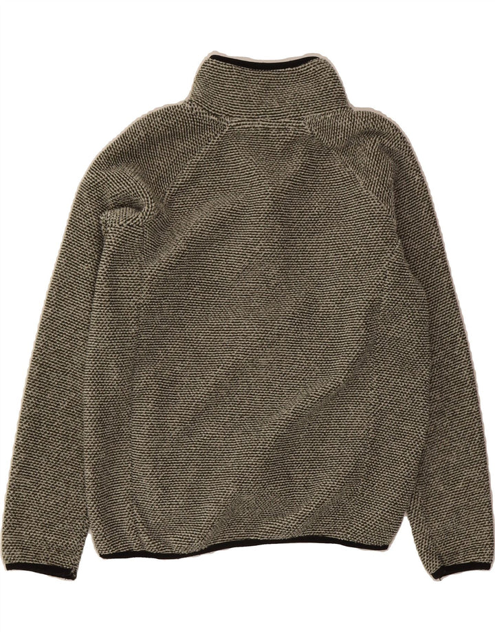 TRESPASS Boys Fleece Jacket 11-12 Years Grey Flecked Polyester Vintage Trespass and Second-Hand Trespass from Messina Hembry 