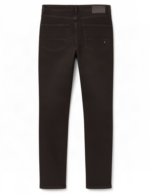 Jeans slim da uomo Tommy Hilfiger W34 L32 cotone nero