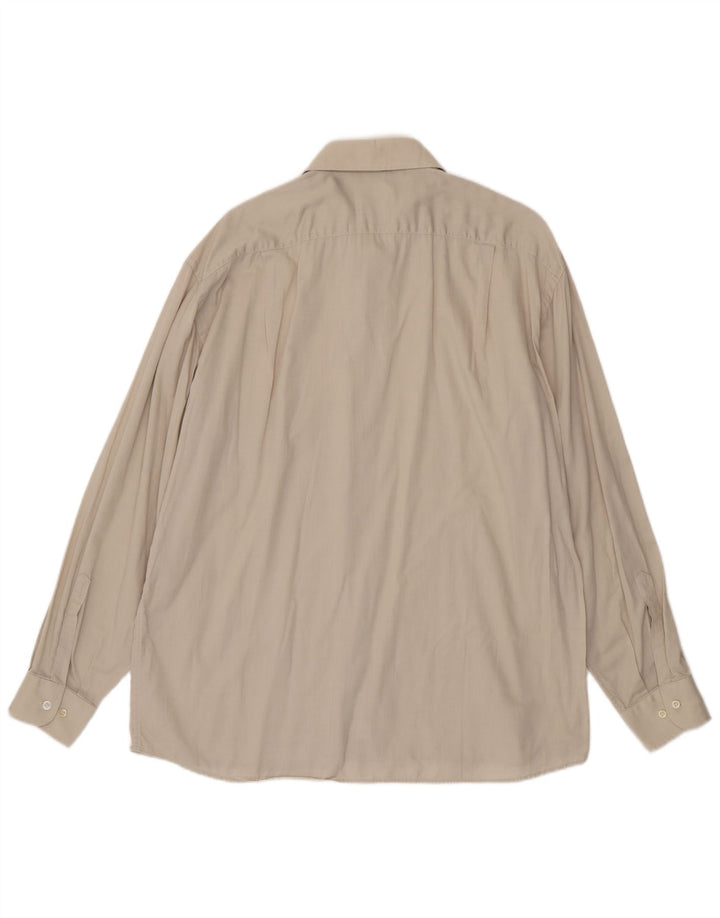 Camicia da uomo Roccobarocco taglia 18 45 2XL cotone beige