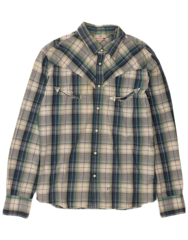 Camicia Levi's da uomo in cotone a quadri grandi blu