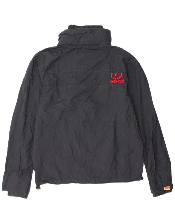 Giacca antipioggia da uomo Superdry Windcheater UK 40 Large in nylon grigio