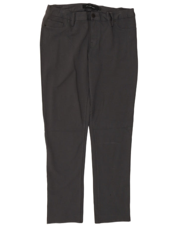 CALVIN KLEIN Pantaloni casual slim da donna US 14 XL W34 L32 Viscosa grigia