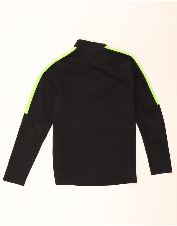 Maglia da tuta Nike Dri Fit con collo e zip da uomo, color block medio nero