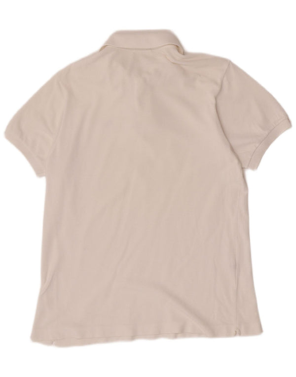 Polo da uomo Lacoste taglia 4 media in cotone bianco