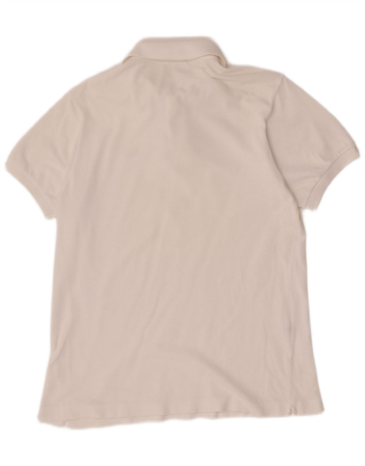 Polo da uomo Lacoste taglia 4 media in cotone bianco