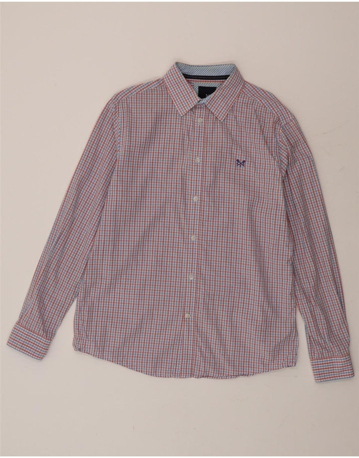 Crew Clothing Camicia da uomo dalla vestibilità classica, in cotone a quadretti multicolore medio