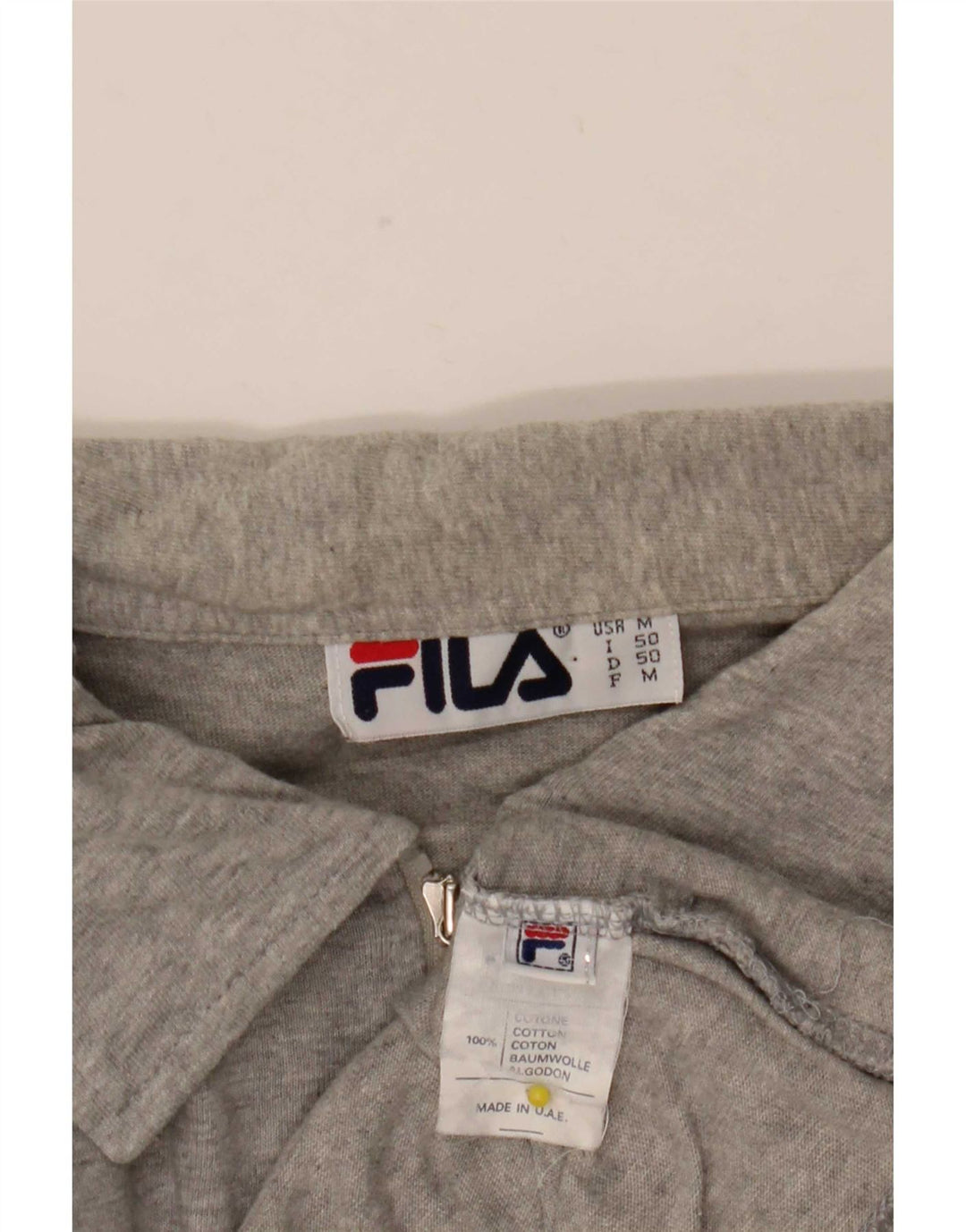 Giacca sportiva da uomo Fila IT 50 Cotone grigio medio
