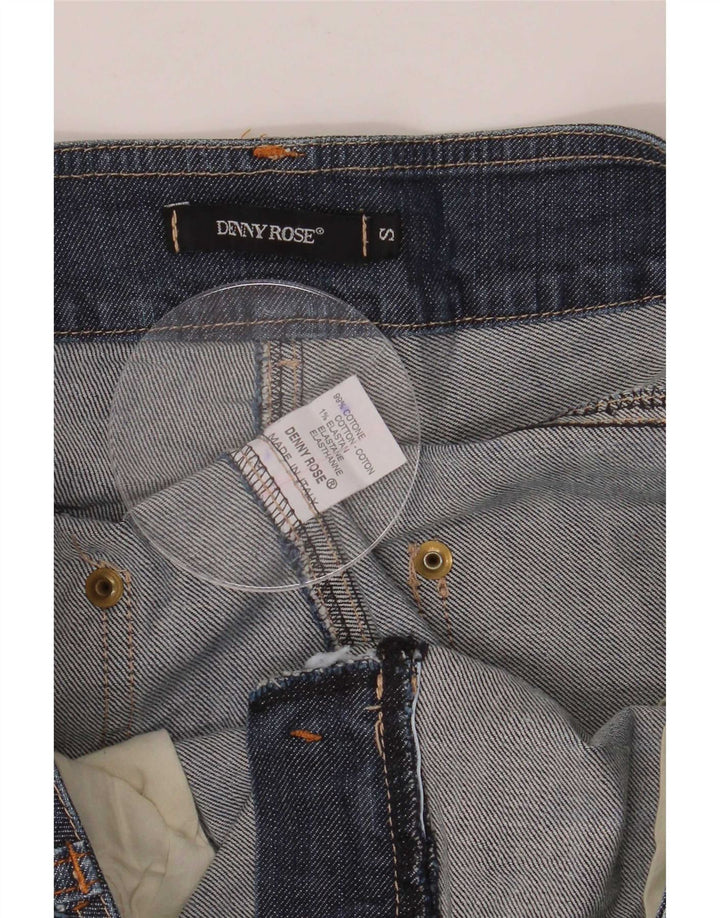 Pantaloncini di jeans da donna Denny Rose piccoli W30 cotone blu