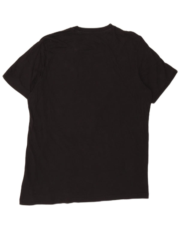 T-shirt grafica da uomo Adidas Top XL in cotone nero