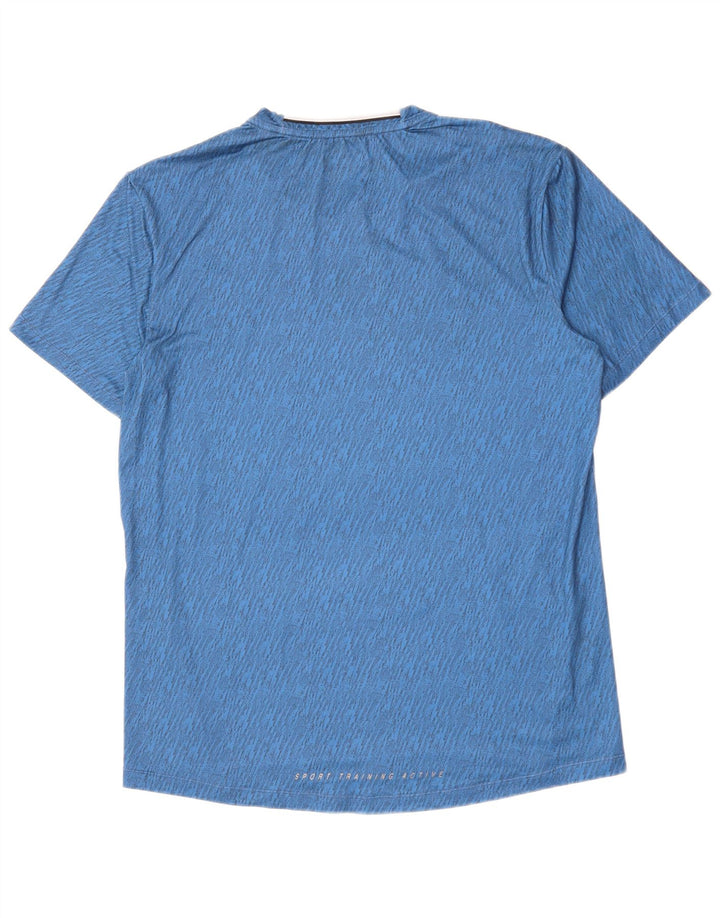 T-shirt da uomo Lotto Top XL blu pied de poule