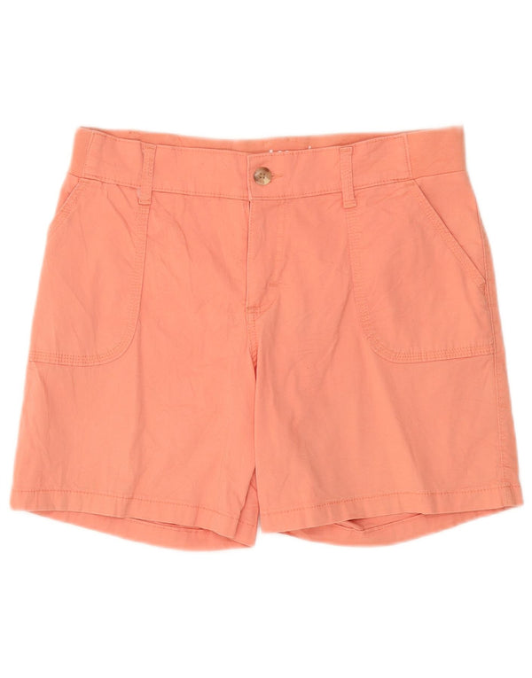 Pantaloncini chino Lee Riders a vita media da donna US 12 Large W34 cotone arancione
