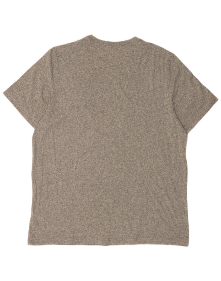 T-shirt da uomo Nike Top XL in cotone chiazzato grigio