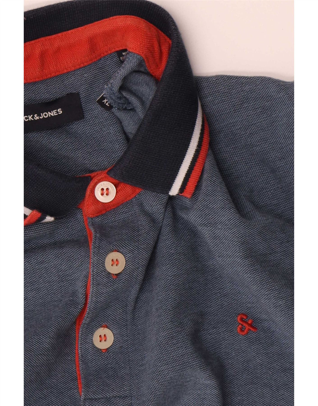 Polo da uomo Jack & Jones XL in cotone blu navy