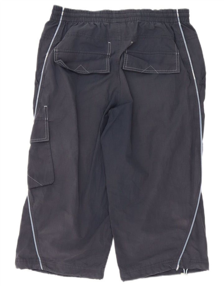 Pantaloncini sportivi da uomo Adidas Bermuda piccoli in poliestere blu navy