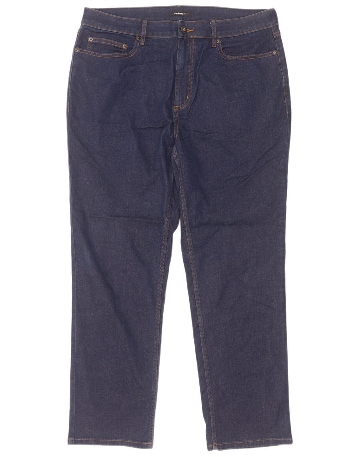 Jeans dritti da uomo Rohan W36 L29 cotone blu navy