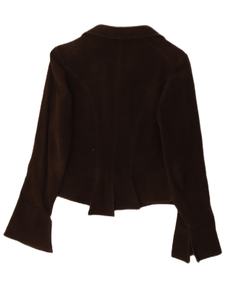 Giacca Blazer Donna Ferrone IT 42 Cotone Marrone Medio