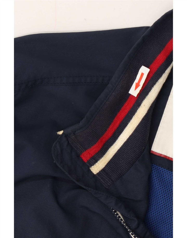 Giubbotto bomber da uomo Tommy Hilfiger UK 38 poliammide a righe blu navy medio