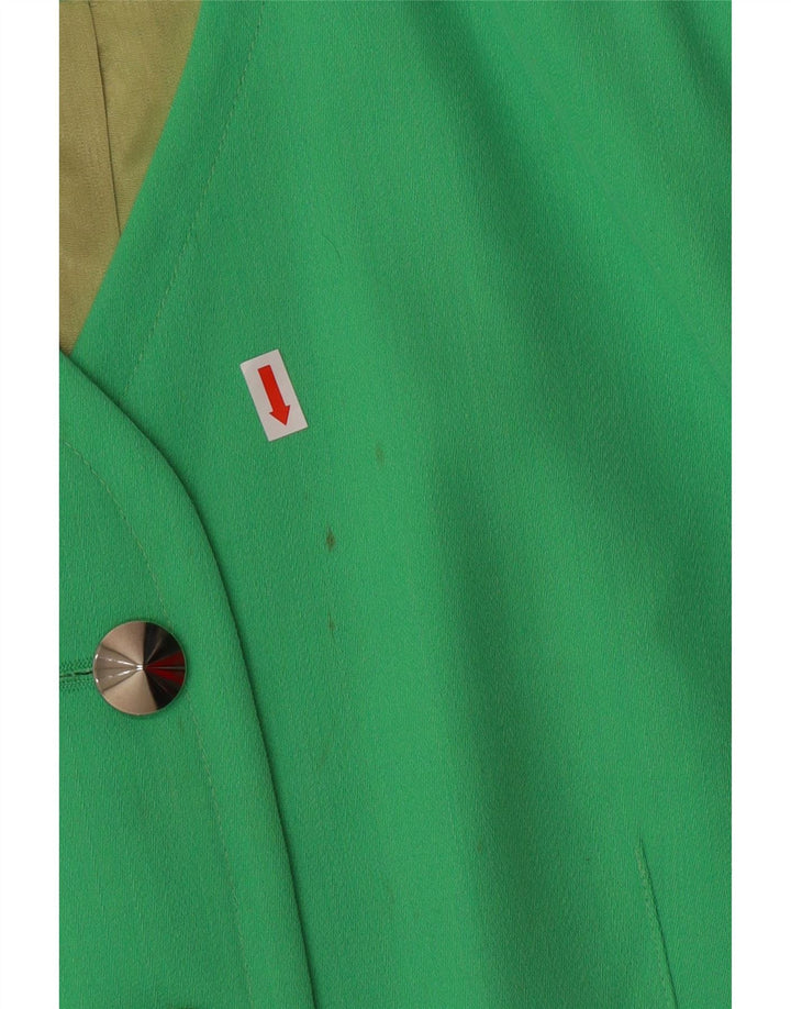 Giacca blazer da donna a 5 bottoni Michael H. UK 14 verde medio classico