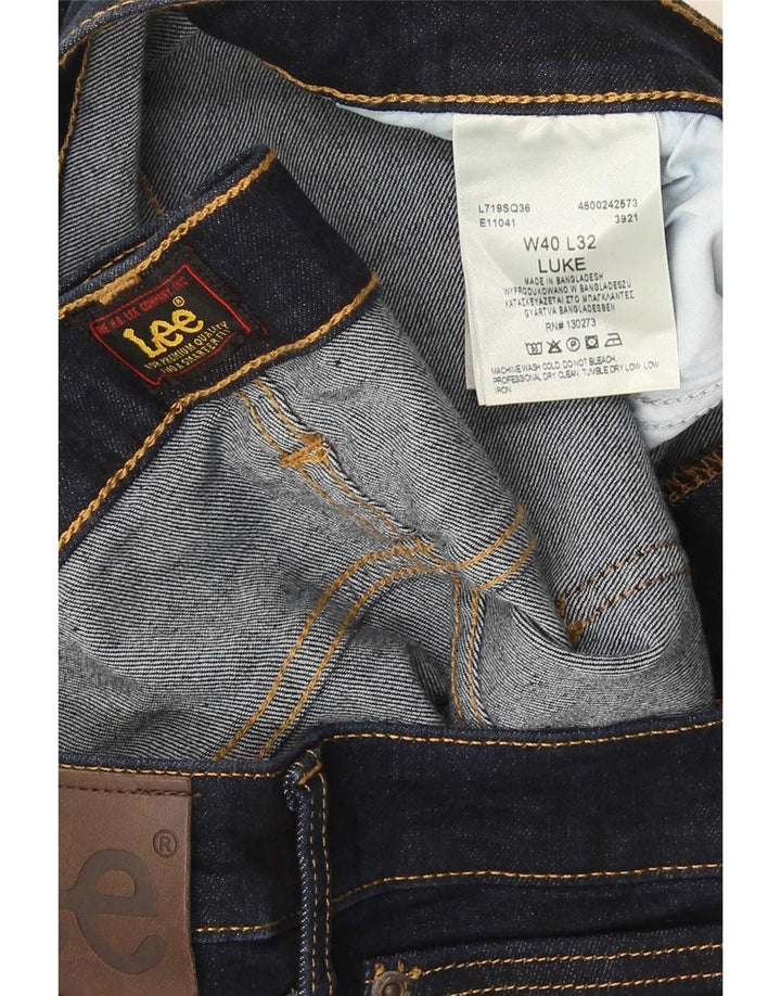 Jeans Lee Luke Slim da uomo W40 L32 in cotone blu navy