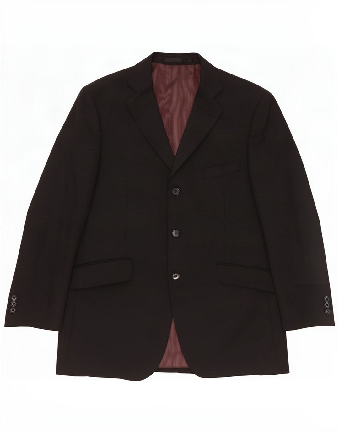 Marks & Spencer Giacca blazer a 3 bottoni da uomo UK 42 Large Blu Navy Poliestere