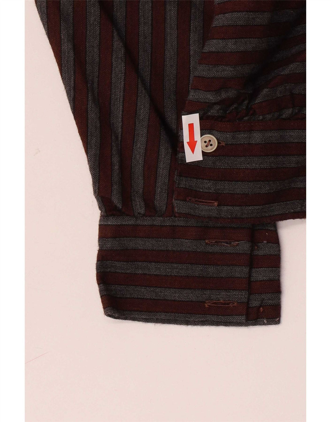 Camicetta vintage da donna Top IT 40 piccola a righe marroni