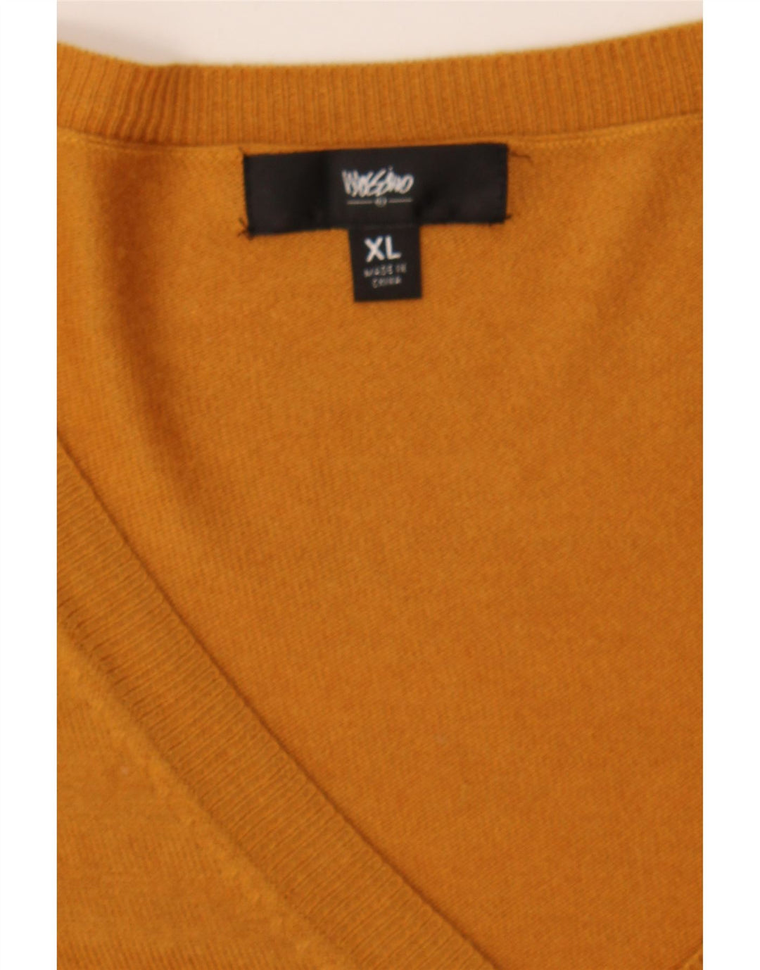 MOSSIMO Womens V-Neck Jumper Sweater UK 18 XL Yellow Nylon Vintage Mossimo and Second-Hand Mossimo from Messina Hembry 