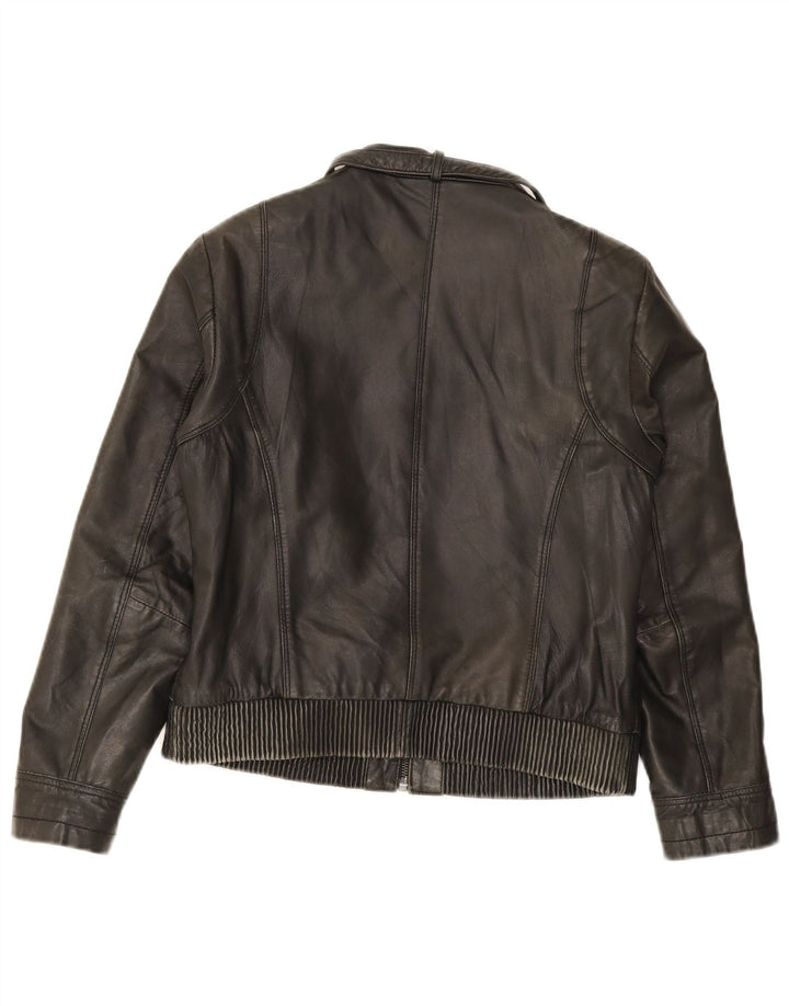 Giubbotto Bomber In Pelle Donna Conbipel IT 44 Medio Pelle Nera