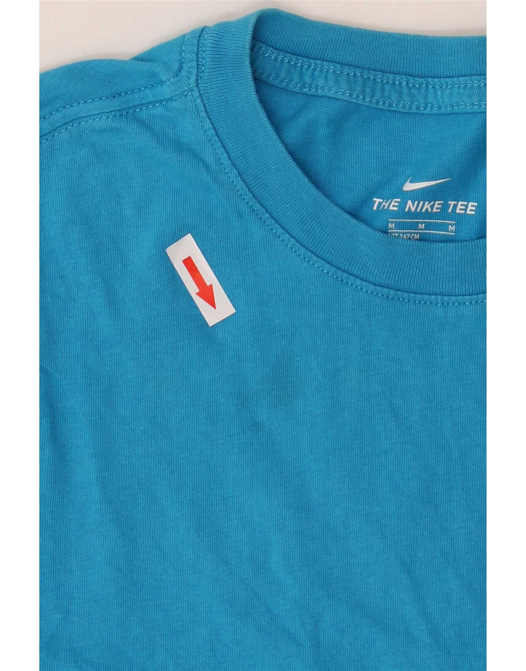 T-shirt da bambino Nike Top 10-11 anni in cotone blu medio