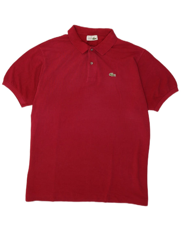 Polo da uomo Lacoste taglia 6 XL in cotone rosso