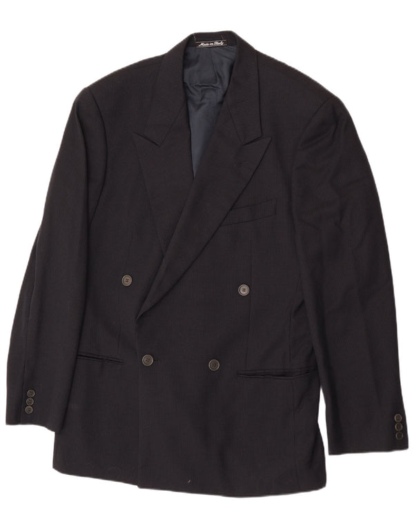 Giacca blazer da uomo Giorgio Armani IT 46 piccola blu navy classica