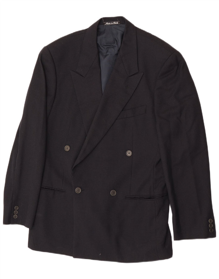 Giacca blazer da uomo Giorgio Armani IT 46 piccola blu navy classica