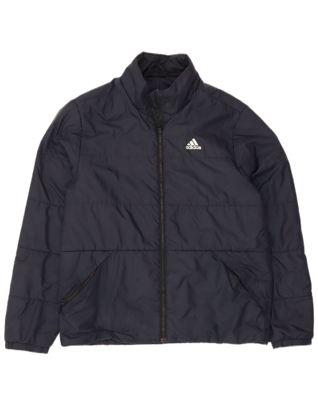 Giacca imbottita da uomo Adidas UK 38 media poliestere blu navy