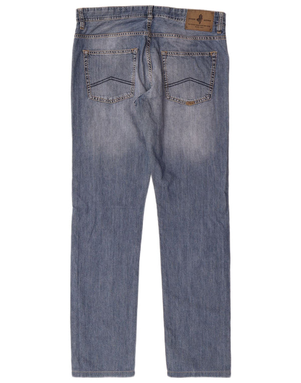 Jeans affusolati vestibilità regolare da uomo Marlboro Classics W32 L34 cotone blu